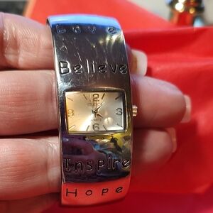 Inspirational Cuff Watch